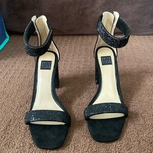 White House black market Viviana two band shoe wide heel